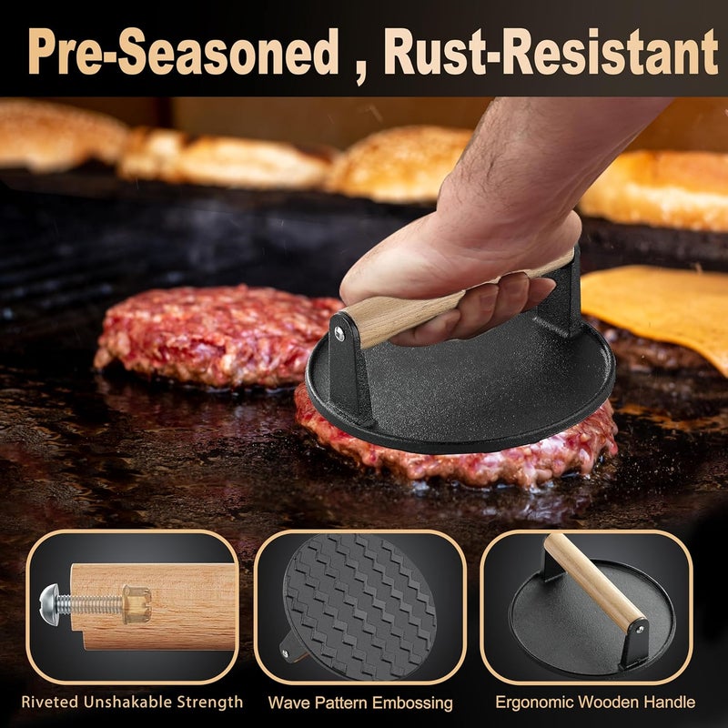 purechef 238PCS Premium Griddle Accessories Kit, Griddle Tools for Flat Top Grill with Enlarged Spatulas, Burger Press, Basting Cover & Storage Bag, Flat Top Grill Accessories for Outdoor Barbecue - Image 2